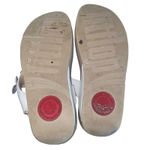 FitFlop Floretta Fluer Slingback Sandal Mule Cream Tan 100% Leather Size 8 Photo 4