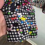 Essentiel Antwerp Wabie Ruffle Collar Shirt in Black White Multi Print Size 10 Photo 5