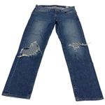 Lucky Brand Jean Womens Size 8 Blue Sienna Slim Boyfriend Distressed Medium Wash Photo 0