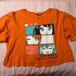French Pastry  Orange Anime Girl Crop Top Photo 0
