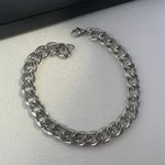 Link Chain Bracelet for Men Women Streetwear Hip Hop Unisex Style Silver Photo 4