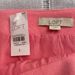 Loft NWT barbiecore pink pencil skirt with zipper embellishment. Photo 3