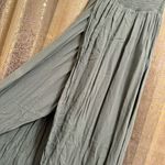 Young Fabulous and Broke Young, Fabulous & Broke Olive Green Smocked Faux Wrap Maxi Dress Small Photo 5