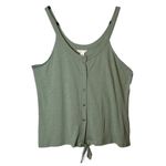 Caslon  Tie‎ Front Tank Top Green XL NWT CN468385MI Photo 2
