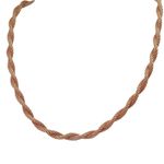 Vintage Sarah Coventry 14” twisted tube chain choker. Gold Photo 1