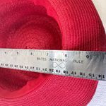 Liz Claiborne "Red Hat Villager" China Straw Hat - Red Hat Ladies Lightweight Photo 9