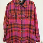 Johnny Was  Flannel 3J Workshop Embroidered Shacket L Photo 0