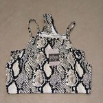 Saints & Heart snakeskin bodysuit tank top size M NWT snake skin Black Size M Photo 4