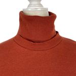 Young Fabulous and Broke Asymmetrical Turtleneck Mini Sweater Dress Burt Orange Photo 3