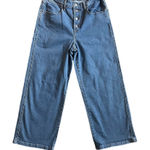 Levi's Levi’s Mile High Cropped Wide Leg Jeans Women’s Size 30 High Rise Button-Fly Photo 0