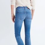 Madewell  Cali Demi Boot Jeans 26 Chewed Hem- Cropped High Rise Button Front -EUC Photo 11