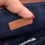 Brooks Brothers  Chain Strap Shoulder Bag‎ Brown Caramel Leather Minimalist Photo 3