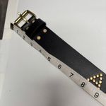 VTG ALLSAINTS ROCKS Studded Black Leather Belt Y2K Womens S Designer Punk Photo 7