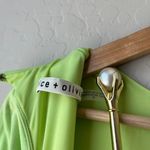 Alice + Olivia Alice + Olivia Delora Open Back Green Tulip Print 3/4 Sleeve Crew Maxi Dress 6 Photo 8