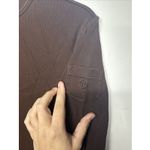 Ralph Lauren Lauren  Women' Size Large 100% Cotton Long Sleeve Solid Brown Blouse Photo 5