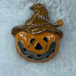 Halloween Orange Pumpkin Scarecrow Hat Jacko lantern Pin Brooch Jewelry Photo 12