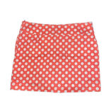 Larry Levine  Coral Polka Dot Golf Skort Size 12‎ Photo 3