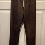 Max Studio NEW! Brown Faux Leather Skinny Pants Photo 0