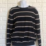 Grayson And Dunn striped Crewneck sweater Women’s Size XL Gray Photo 0