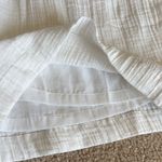 Soft Surroundings NWT  Gauze Straight Shorts White Size Large Photo 3