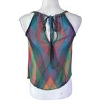 Anthropologie  Conditions Apply Size XS Prismatic Geometric Multicolor Blouse Photo 2