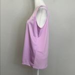 Ann Taylor Mixed Media Tank Top Shell Pink Size Medium Photo 3