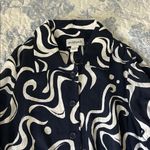 Peck & Peck  Black and White Swirl Button Down Shirt Photo 1