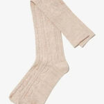 Pudus Over the Knee Sweater Socks Tan Photo 0