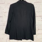 ZARA  Woman Lined Shacket Jacket Button Down Shirt Black Size 6 Collared Pockets Photo 1