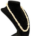 Three Strand Freshwater Pearl Necklace Hand Photo 1