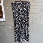 Anthropologie NWT  Butterfly Floral Black & White Maxi Slip Skirt Boho XL Photo 1