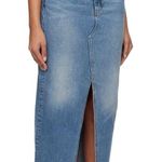 Reformation Jeans Nila Long Denim Skirt in Galway Photo 2