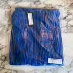 Pretty Little Thing NWT Plus Blue High Waisted Plisse Maxi Skirt Size 16 Photo 1