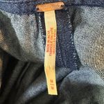 Free People  Retro 90s Soraya Dark Denim Drop Waist Midi Jumper Dress Size Medium Photo 9