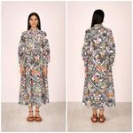 Banjanan Daffodil Folk Lace Print Size XS White Photo 1