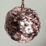 Vintage 70's Disco Ball Sequin Dangle Screw Photo 3