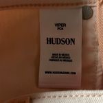 Hudson  Viper Mini‎ Skirt Women's 24 Orange Denim Colorblock Colorful Stretch Photo 4
