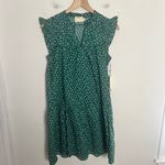 Nation Ltd NWT - Jasmine A-Line Ruffled Mini Dress Green Floral Size XS Photo 1