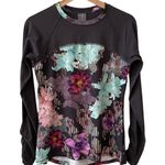 NWT CALIA by Carrie Underwood Botanical Garden Floral Rashguard M Black Size M Photo 10