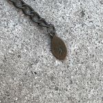 Signed CG Goldstone Thermoset Seed Bead Necklace w Wood Accents CHUNKY 1960s Gold Photo 9