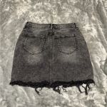 Old Navy Frayed Hem Gray Denim Mini Skirt Photo 1