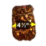 Vintage 80’s Sequin & Beaded Embellished Mini Drawstring Bag Copper & Brown Photo 9