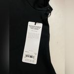 Alo Yoga NWT Goddess Ribbed Short Sleeve dress Black Size M Photo 4