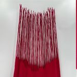 L'Academie Revolve Los Angeles red ringer tee fringe hem dress size small Photo 8