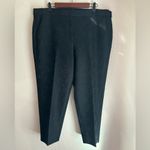 Chico's Chico’s Black Floral Lace Jacquard Knit Stretch Cropped Ankle Pants 3 XL/16 Photo 1