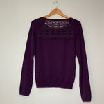 Anthropologie Lace Back Cardigan Sweater Photo 4