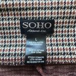 Soho Apparel SOHO Plaid Pants Career Casual Stretch Pull On Trousers Large Photo 3