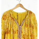 Spell & The Gypsy Mystic Tunic Mini Dress Sunflower Size XS Yellow Long Sleeve Photo 4
