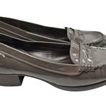 Lauren Ralph Lauren gray leather loafers slip ons 7B preppy casual business work Size 7 Photo 3