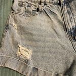 PacSun Blue Jean Mom Shorts Distressed High-Waisted 28 Photo 4